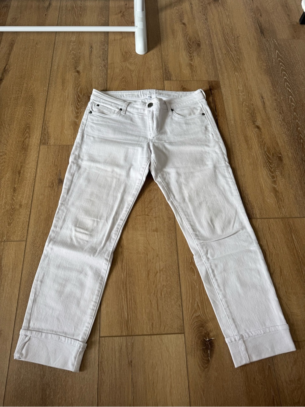 KUT from the Kloth Catherine Boyfriend Jeans white denim size 8